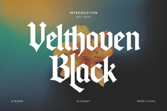 Velthoven Black Font for Creative Designs