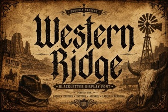 Western Ridge Font: Free Download and Usage Guide