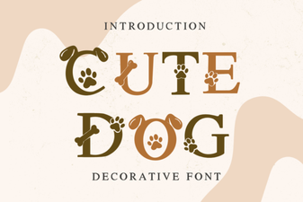 Unique Fonts for Dog-Themed Designs & Crafts