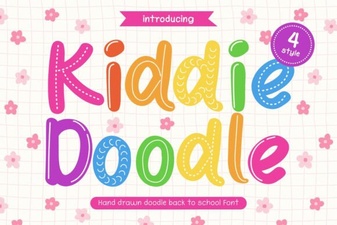 Kids’ Projects Made Fun with the Kiddie Doodle Font