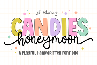 The Candies Honeymoon Font for Creative Projects