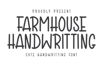 Craft Projects with Farmhouse Handwriting Fonts