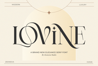 Lovine Font: a Creative Design Resource for Modern Projects