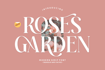 Blossoming Typography for Garden Design