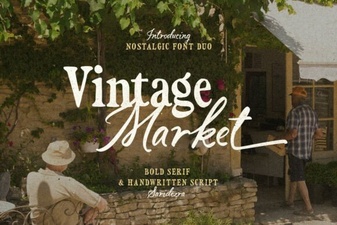 Vintage Market Fonts for Authentic Design Projects